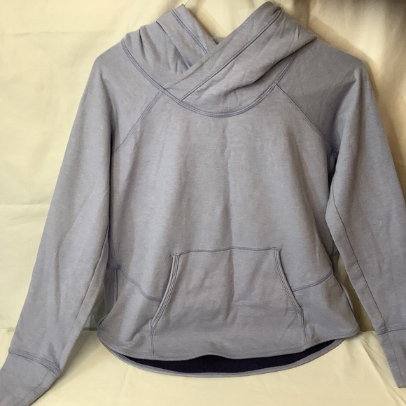 EUC LuLulemon Blue hoodie sz. 8 - Picture 1 of 11